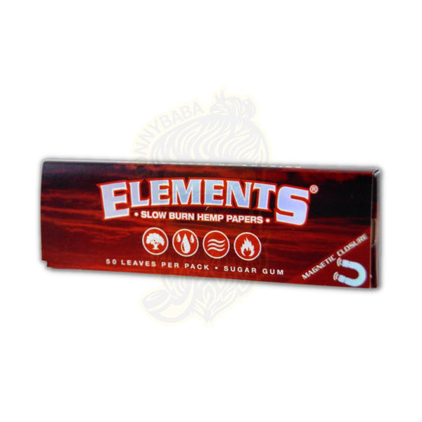 Elements Red Regular 1¼  Rolling Paper