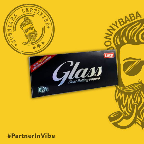 Luxe Clear Glass Rolling Paper - 40 Sheets
