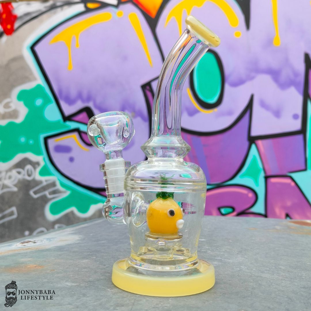 Birdy Percolator Glass bong - Yellow