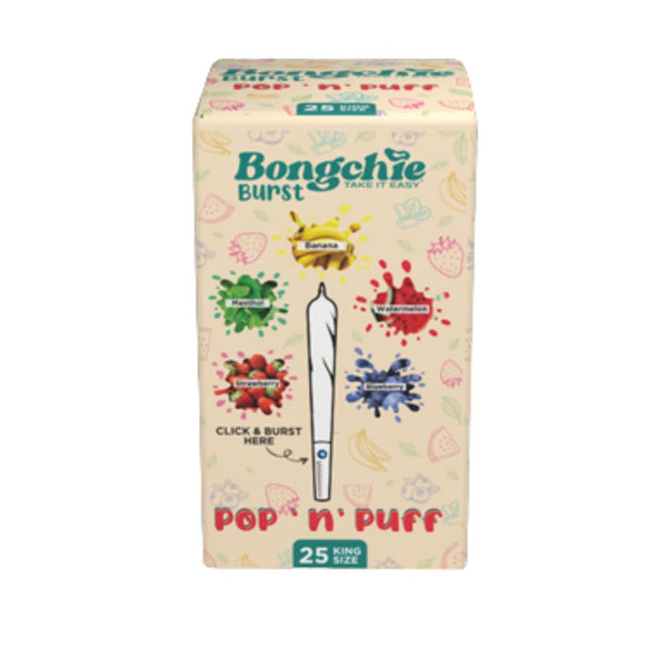 Bongchie Burst Flavoured Prerolled cones - Pack of 25