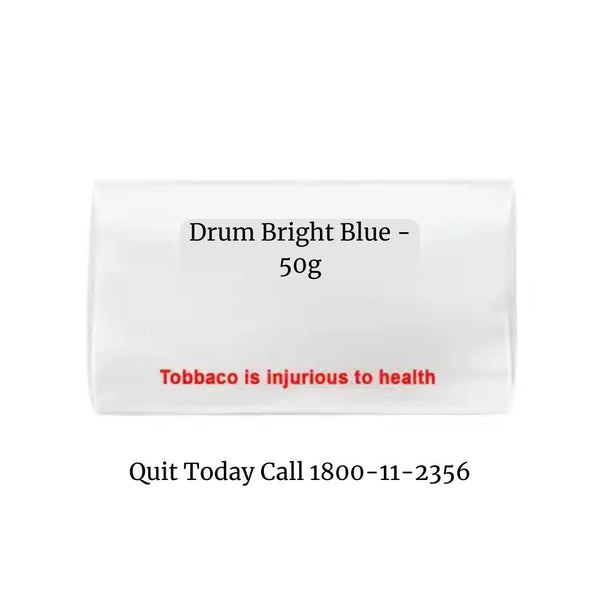 Buy Drum Bright Blue Rolling tobacco online at Jonnybaba in India 