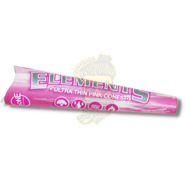 Elements Pink King Size Pre-Rolled Cones - Jonnybaba.com