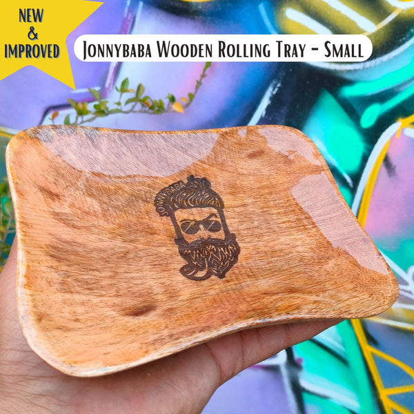 Jonnybaba wooden rolling tray