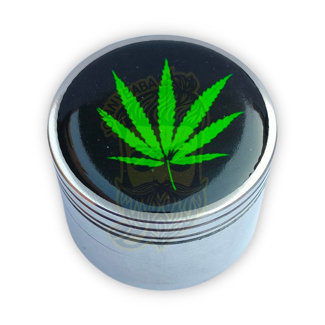 Metal Herb Grinder With 3D Sticker - Mary Jane
