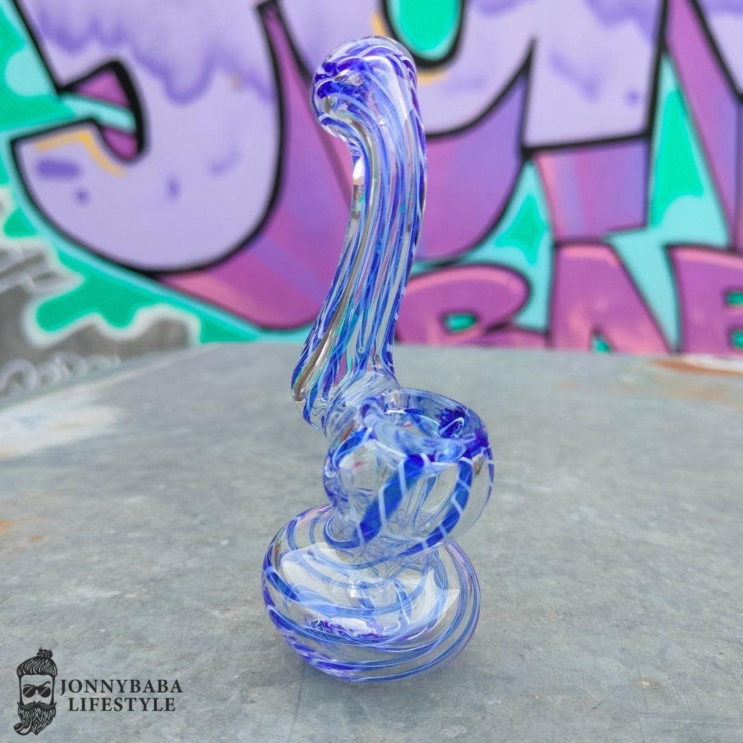 Pocket Glass Bubbler 4 Inches - dark blue