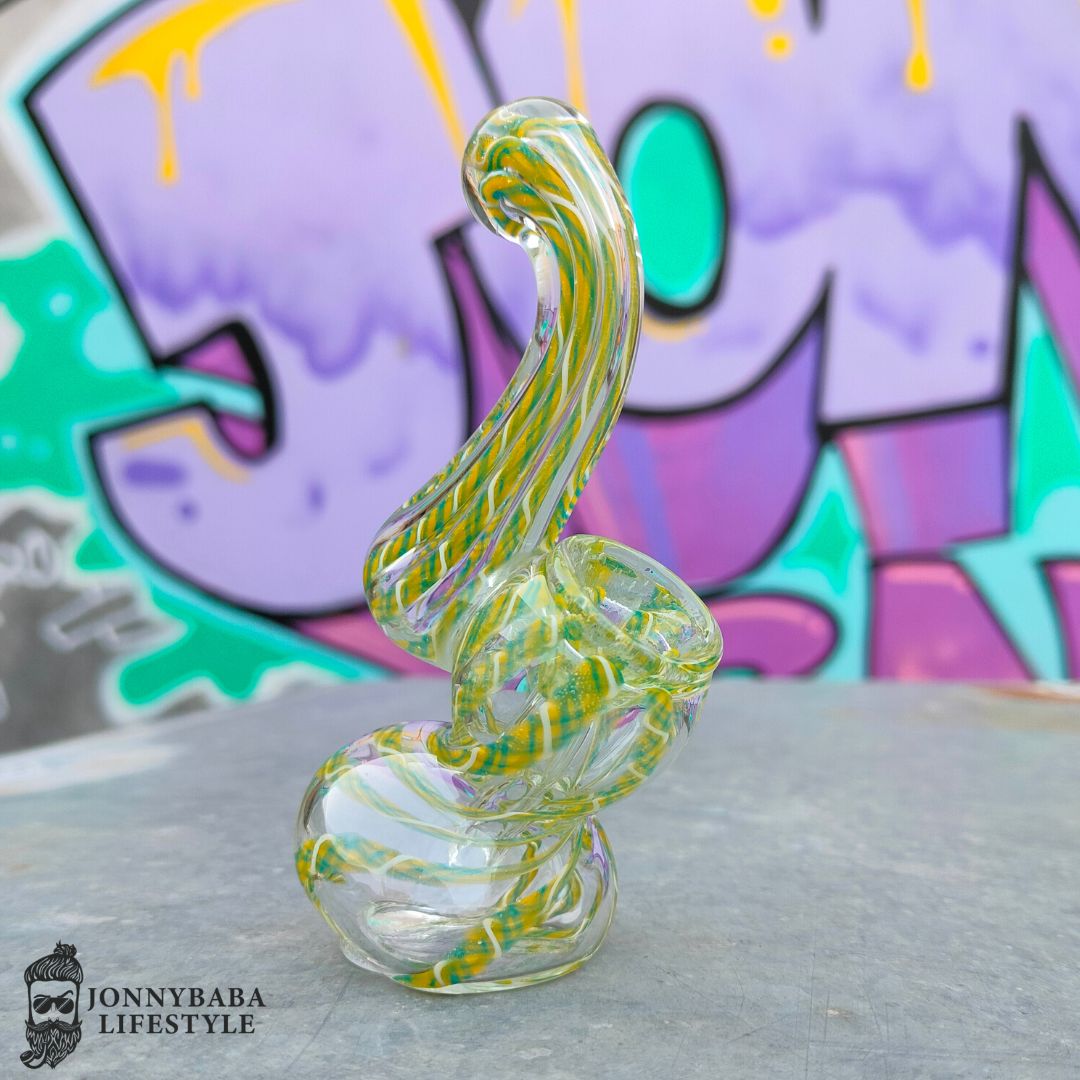Pocket Glass Bubbler 4 Inches - Green