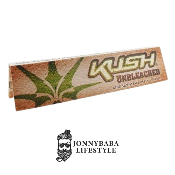 Kush brown king size rolling paper available on Jonnybaba Lifestyle 