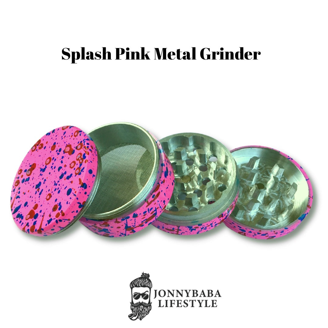 Splash Pink -  Metal Crusher/Grinder ( 4 Part ) now available on Jonnybaba Lifestyle