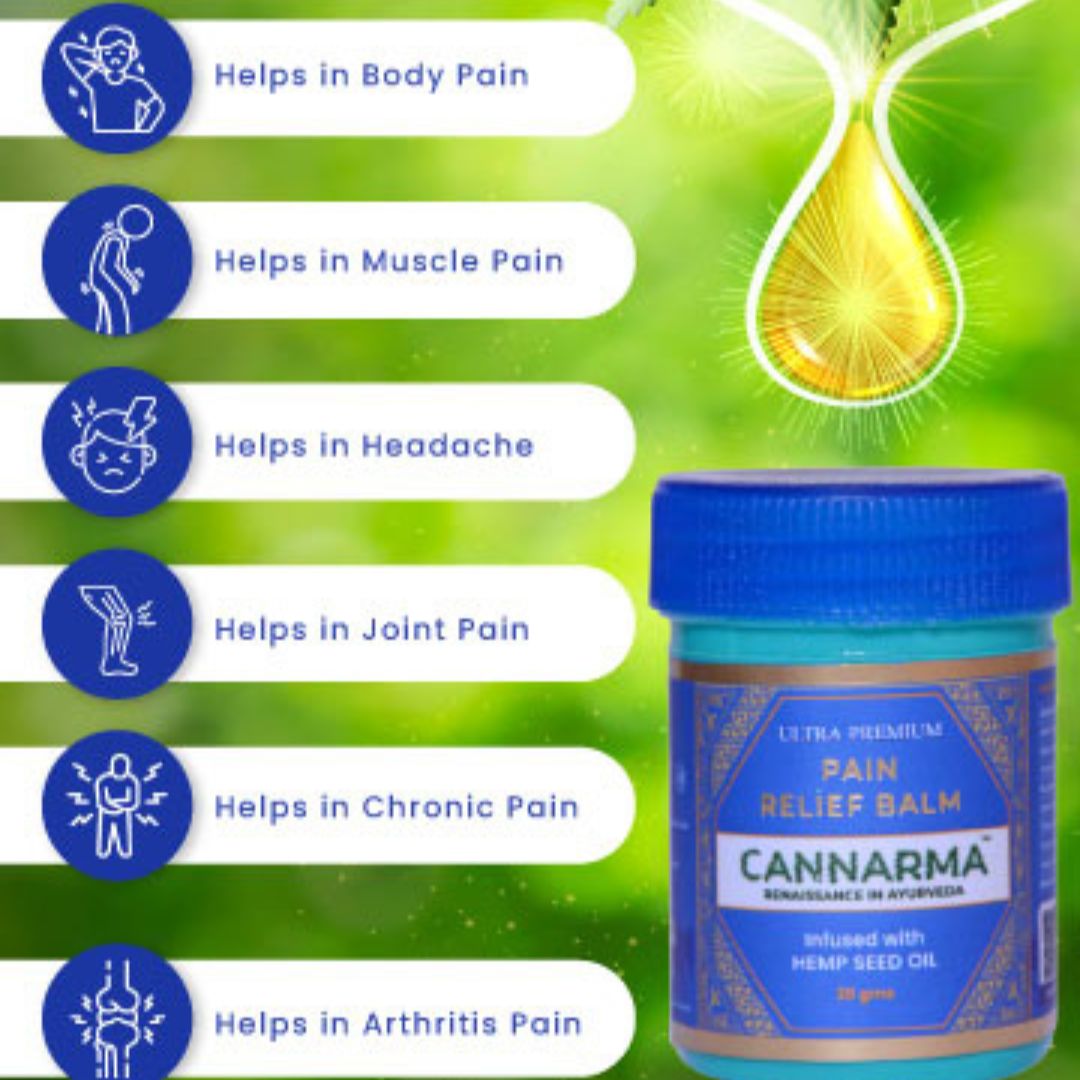 Cannarma pain relief hemp Balm available on jonnybaba lifestyle