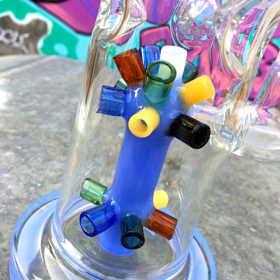 the cosmo percolator glass bong 10 inch