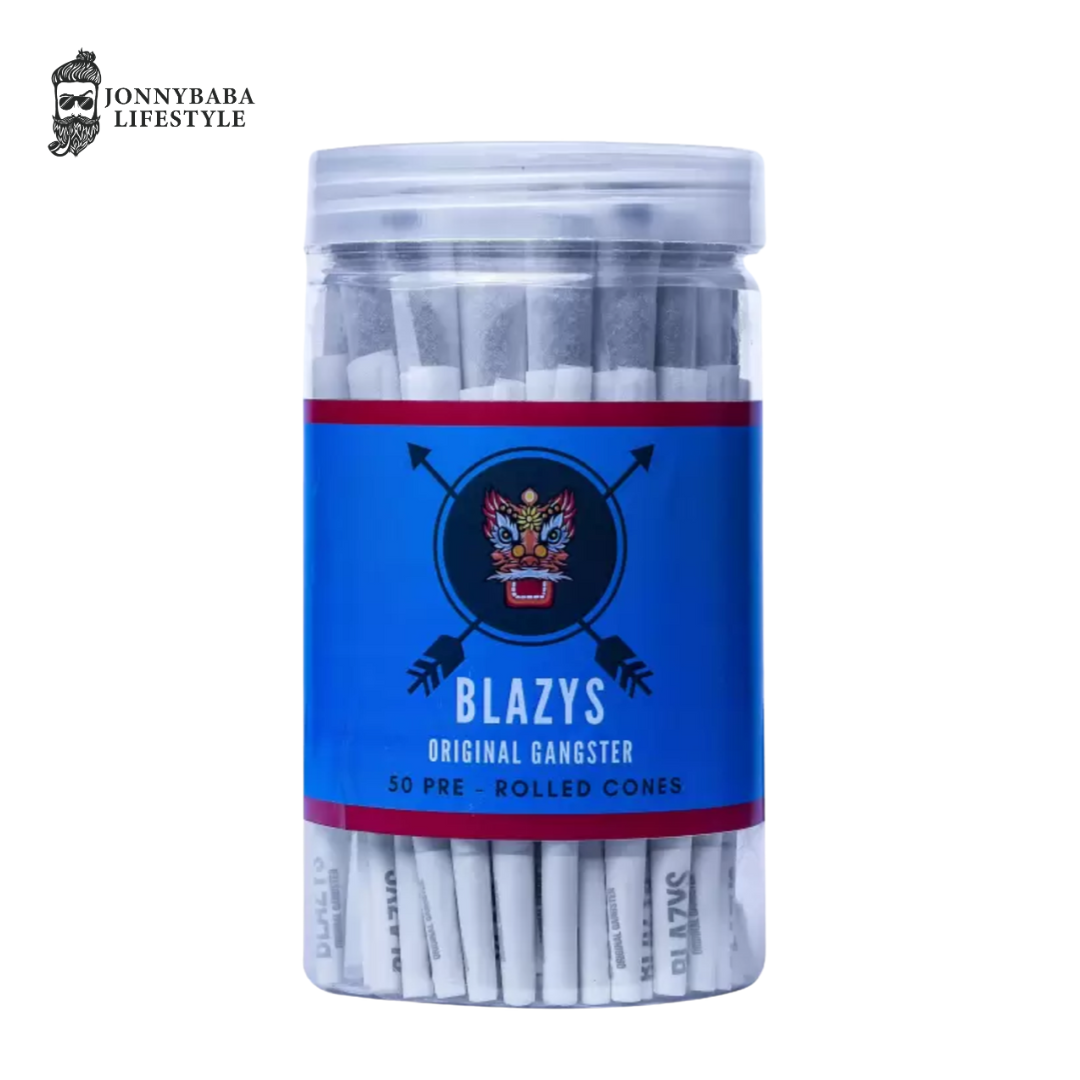 Blazys brown pre rolled cones pack of 50 available on Jonnybaba Lifestyle 
