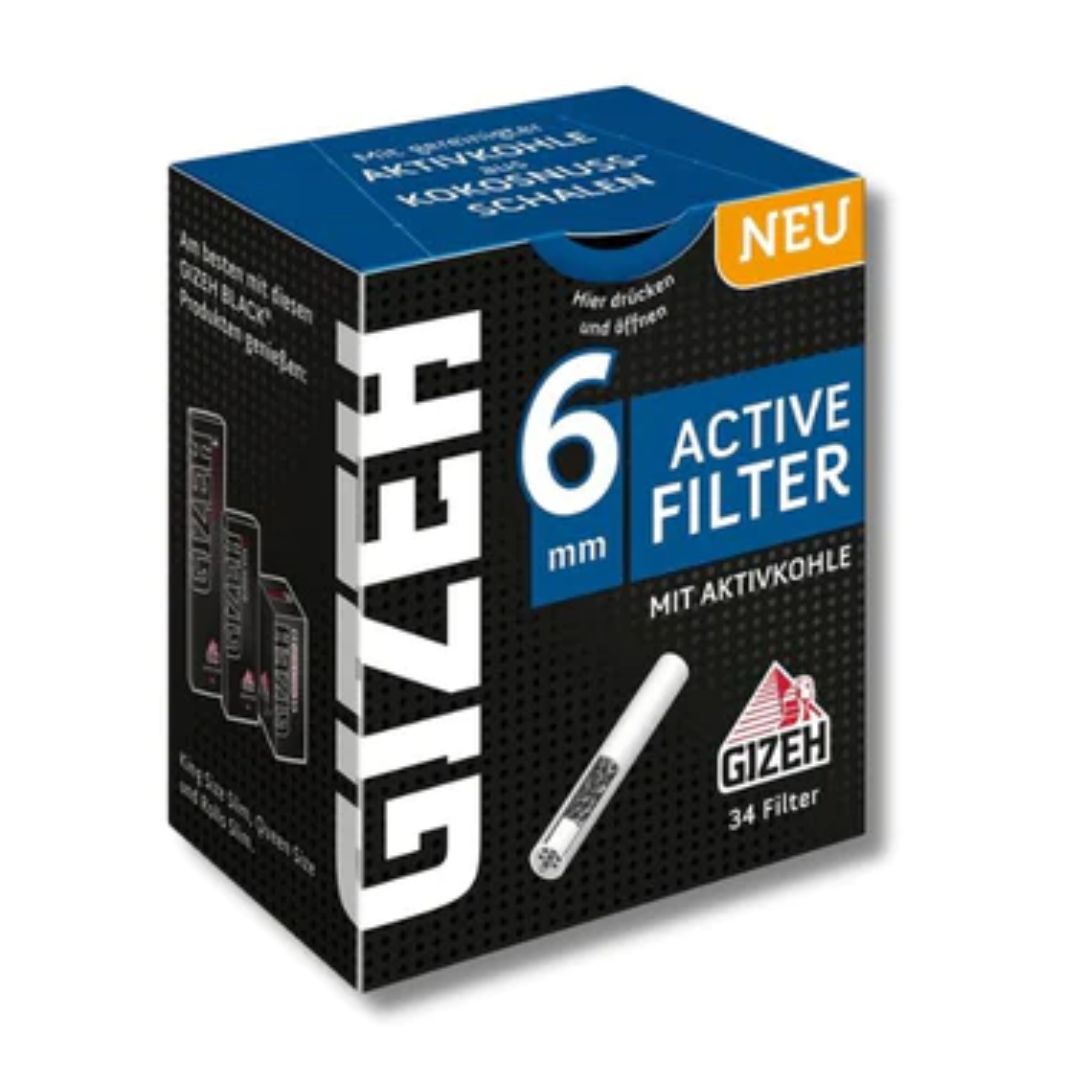 Buy Gizeh Active Charcoal Filter (6MM) on jonnybaba lifestyle