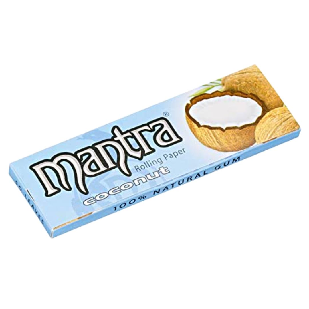 Mantra Coconut Flavored Regular Rolling Paper is available on Jonnybaba Lifestyle.