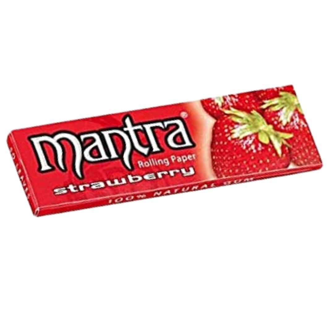 Mantra Strawberry Flavored Regular Rolling Paper is available on Jonnybaba Lifestyle.