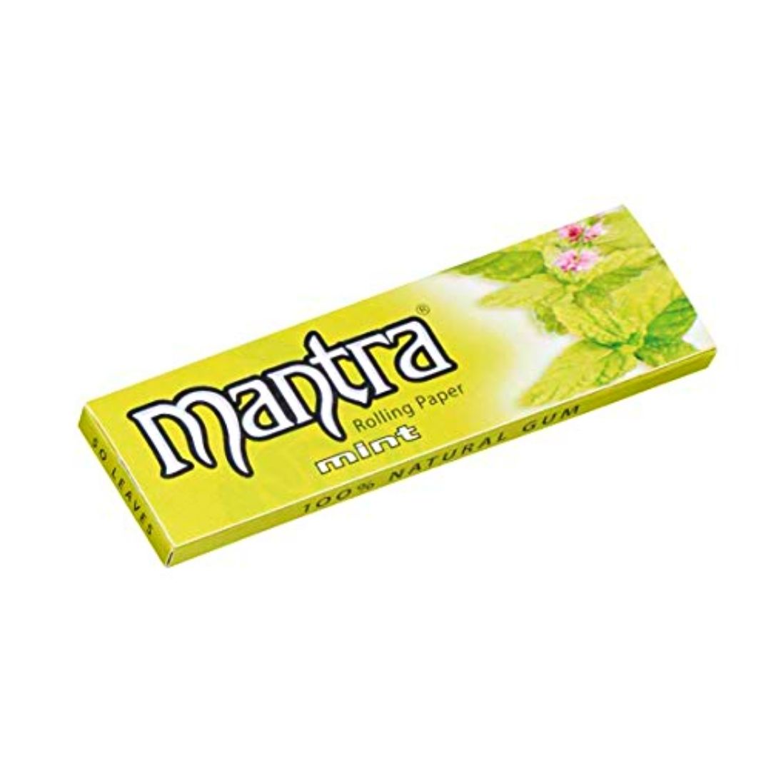 Mantra Mint Flavored Regular Rolling Paper is available on Jonnybaba Lifestyle.