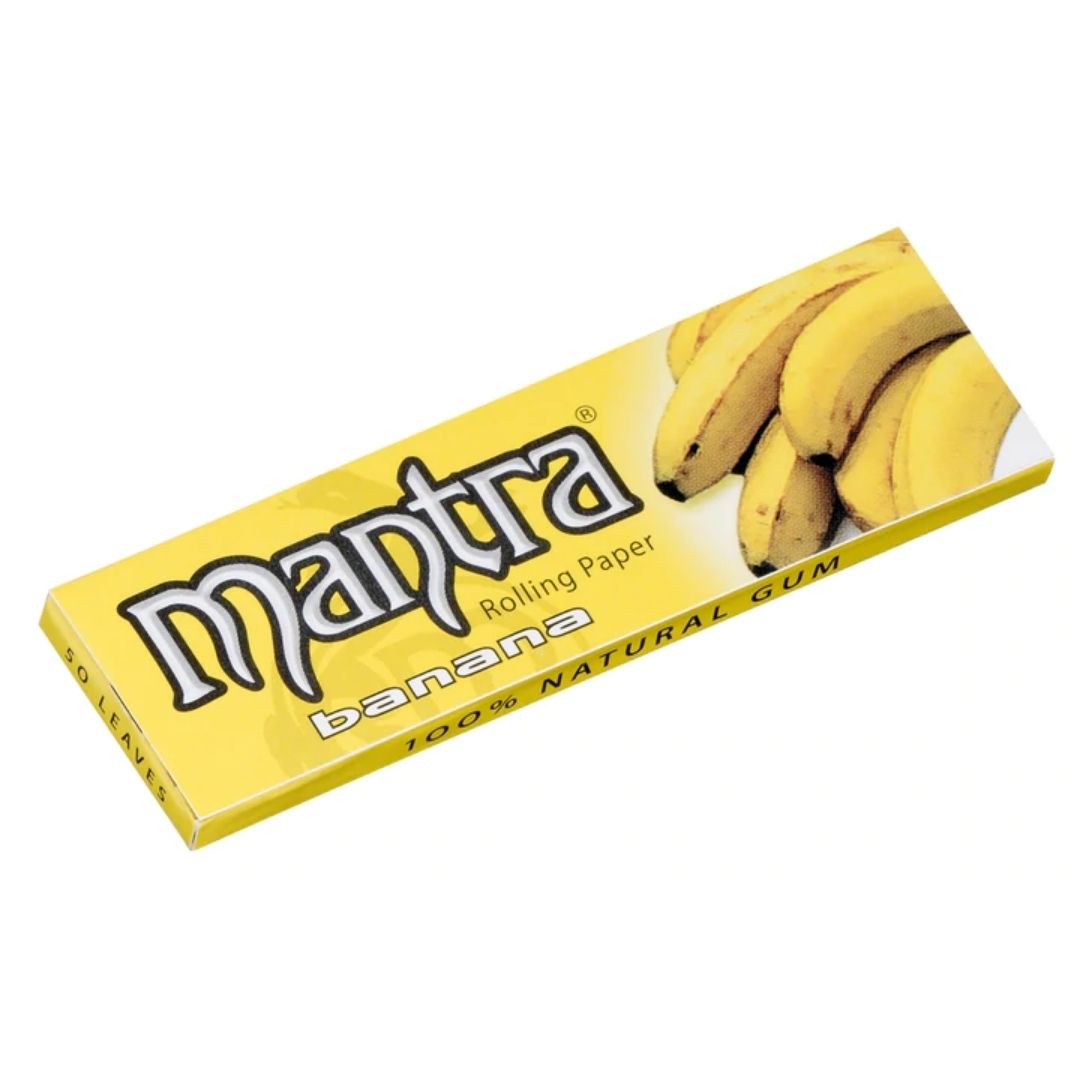 Mantra Banana Flavored Regular Rolling Paper is available on Jonnybaba Lifestyle.