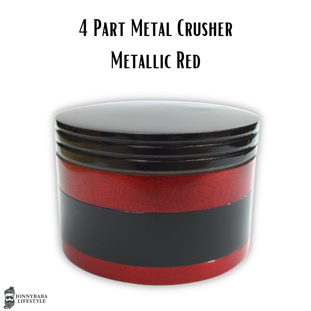 Metallic Red Metal Crusher/Grinder ( 4 Part )