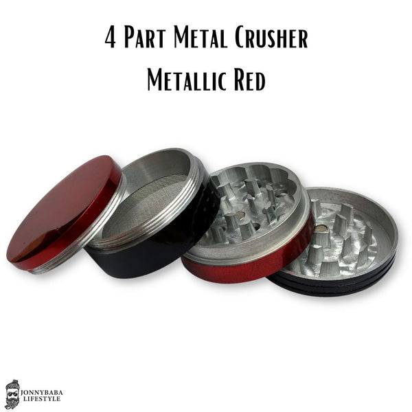 Metallic Red Metal Crusher/Grinder ( 4 Part )