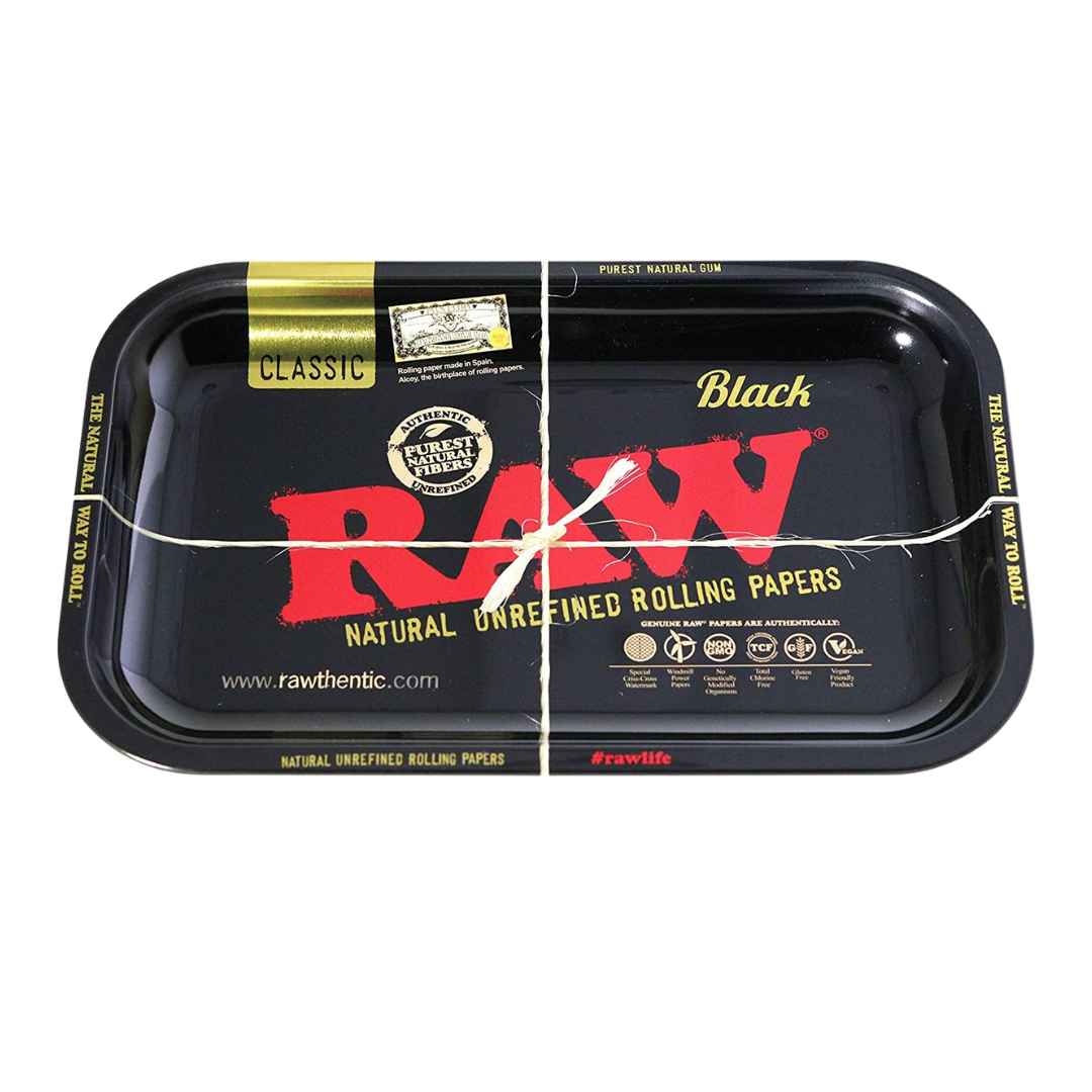 Raw black rolling tray
