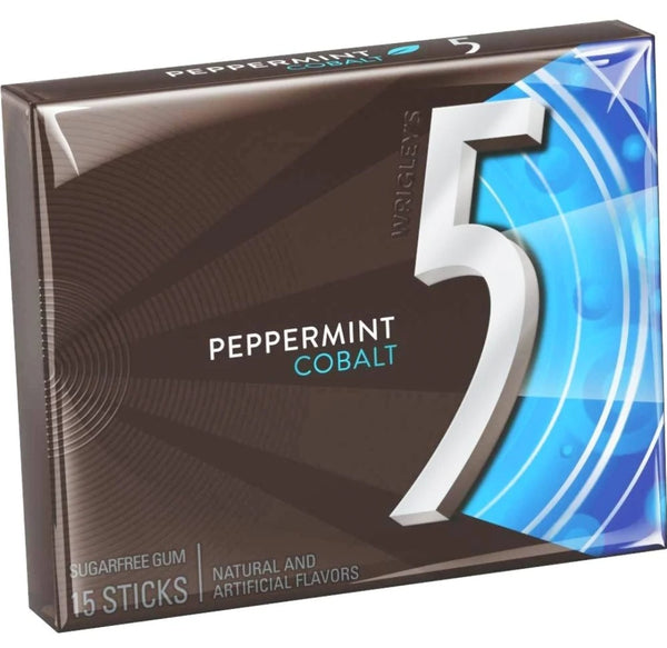 Wrigley's 5 Peppermint Cobalt Sugar Free Gum