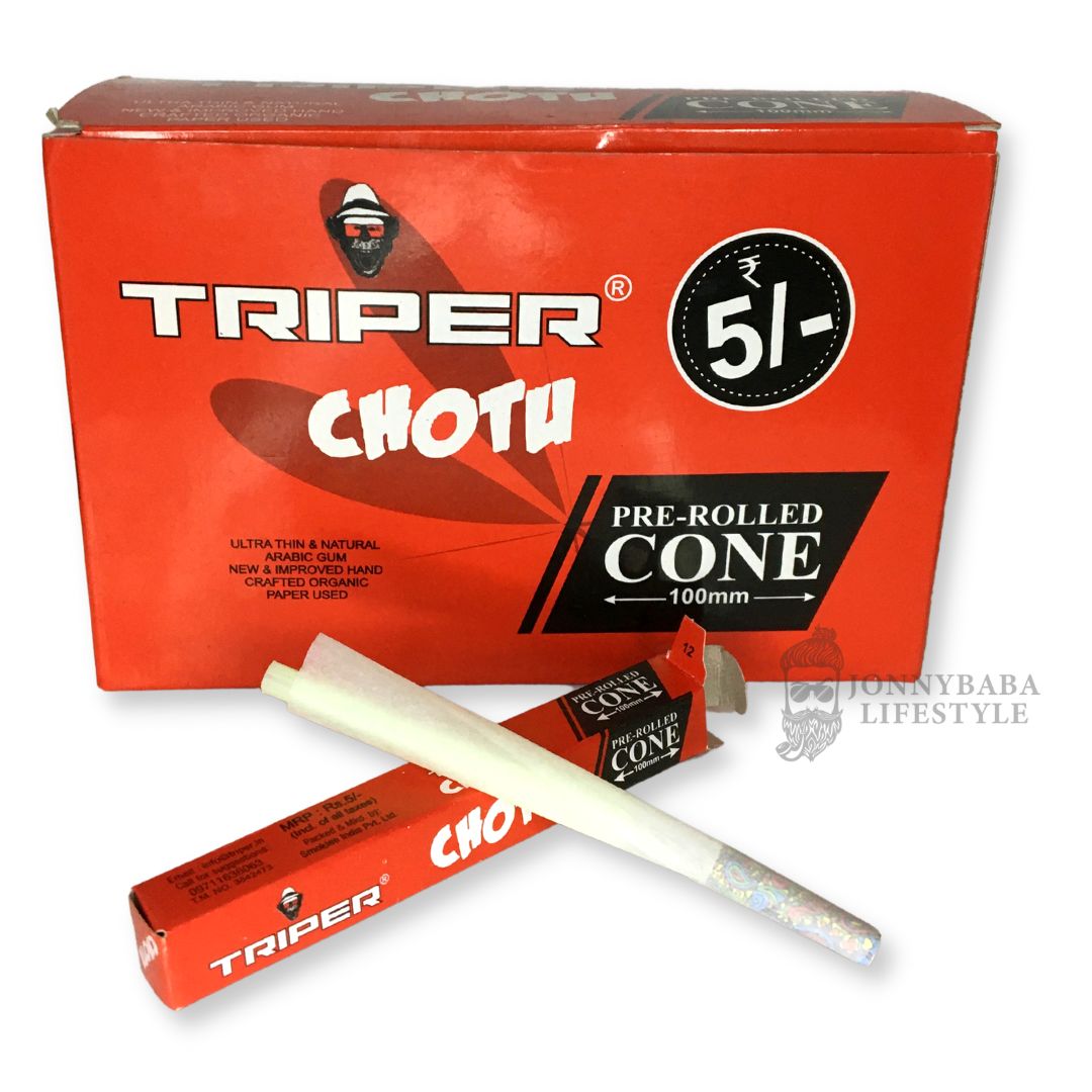 Triper chotu white pre-rolled cone