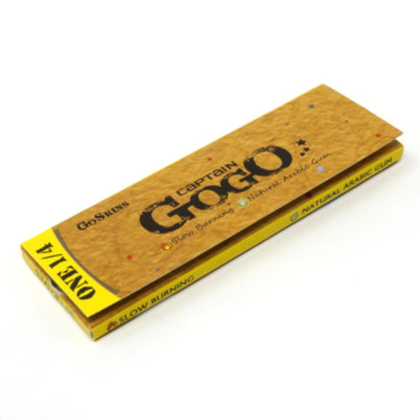 captain gogo brown rolling paper small size 1 1/4