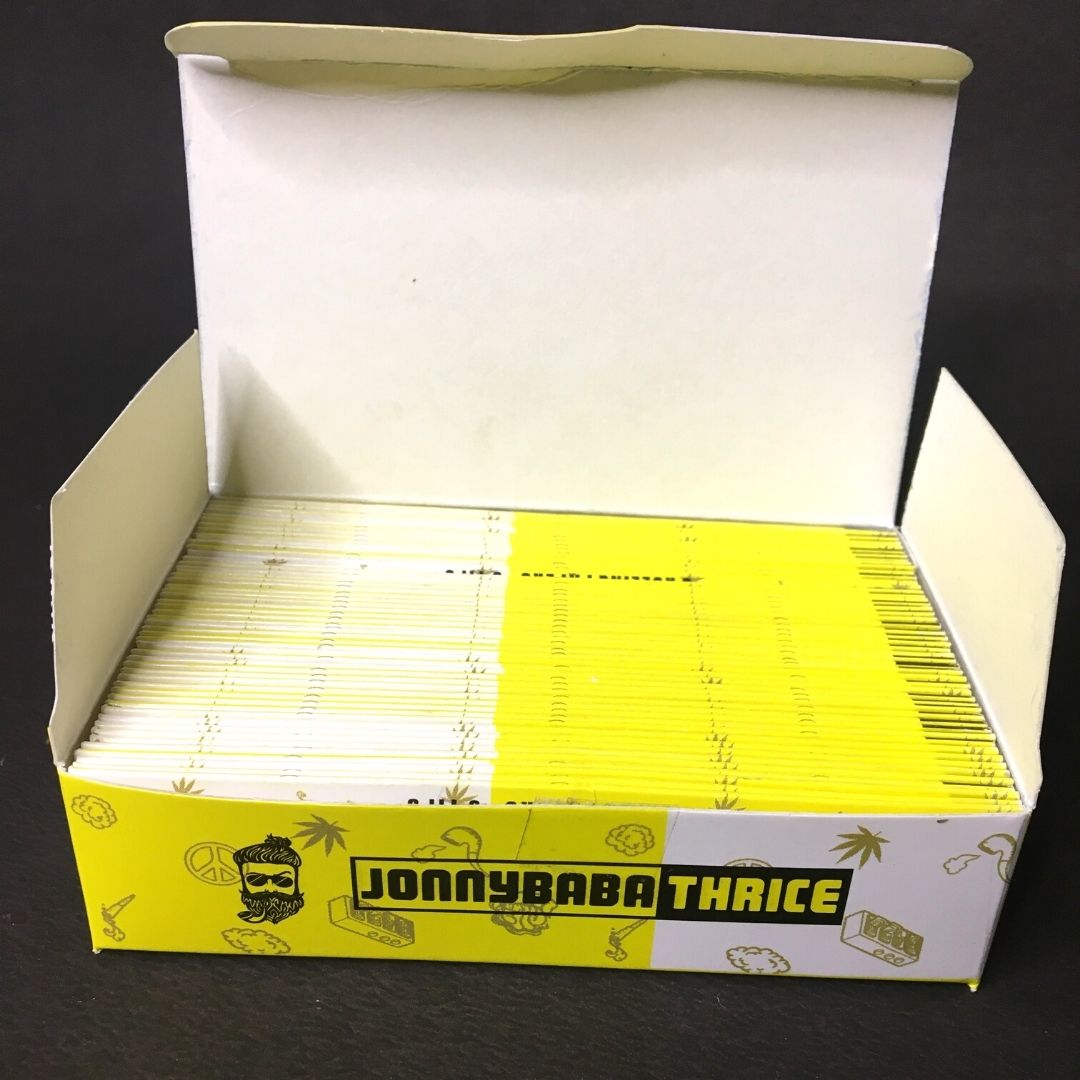 jonnybaba thrice white rolling paper available now