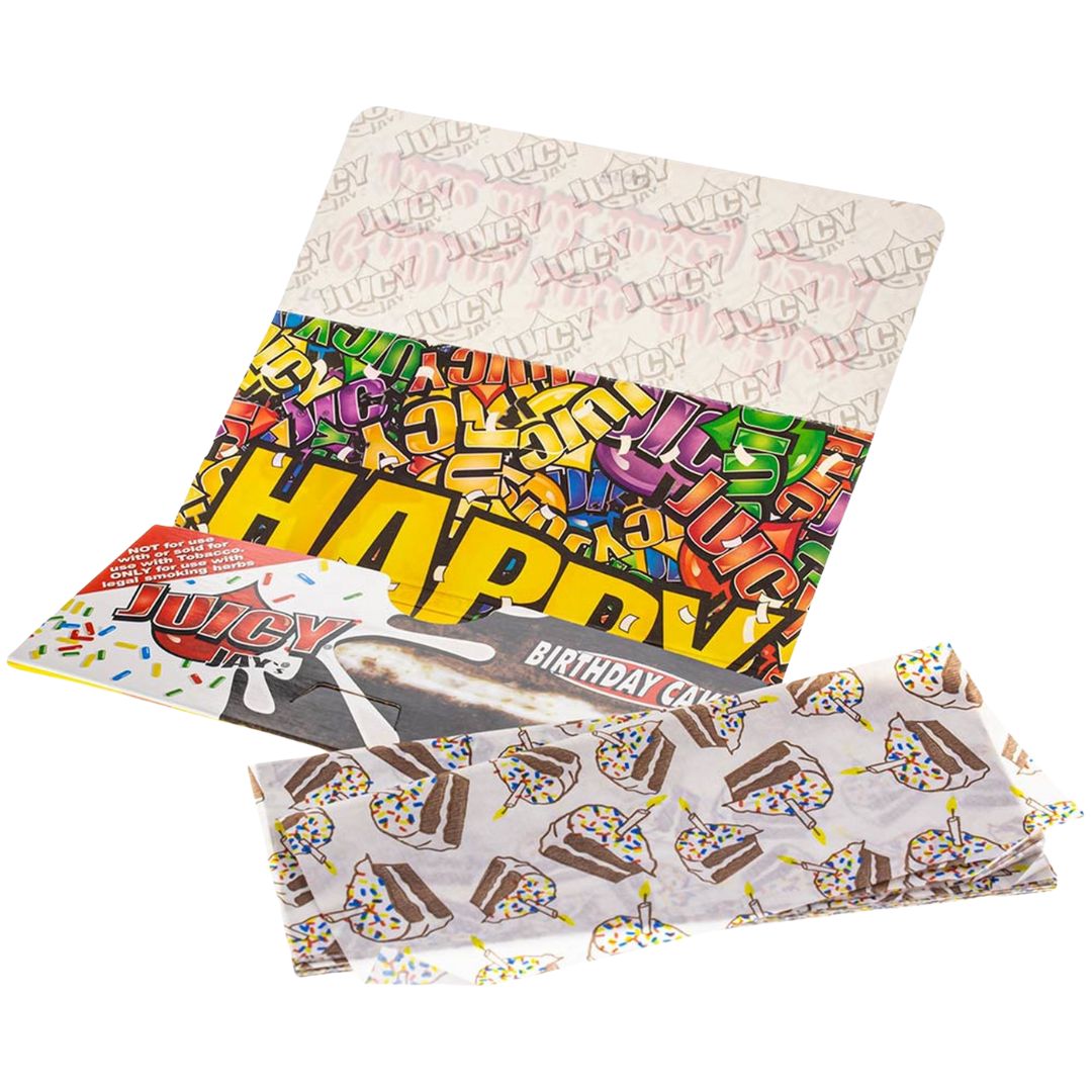 juicy jay birthday cake flavoured rolling paper
