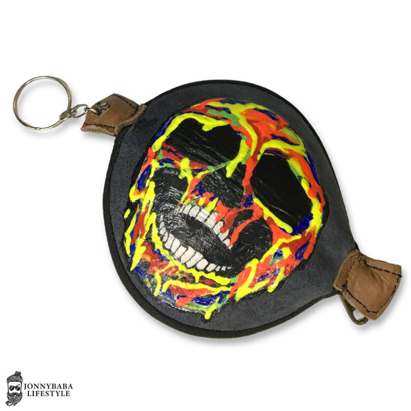 Melting Skull Hand painted crushing pouch