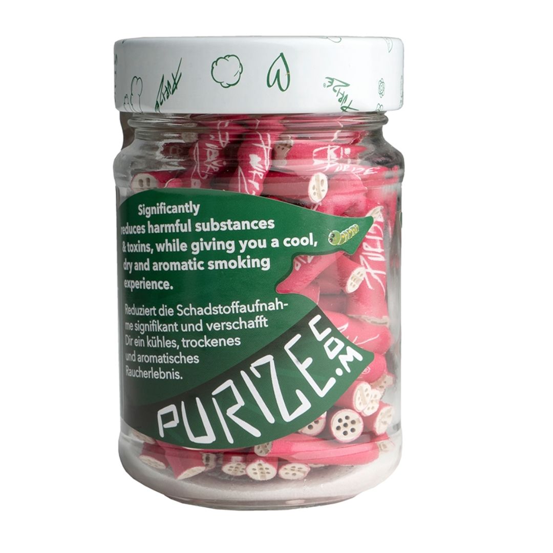 purize pack of 100 pink filters