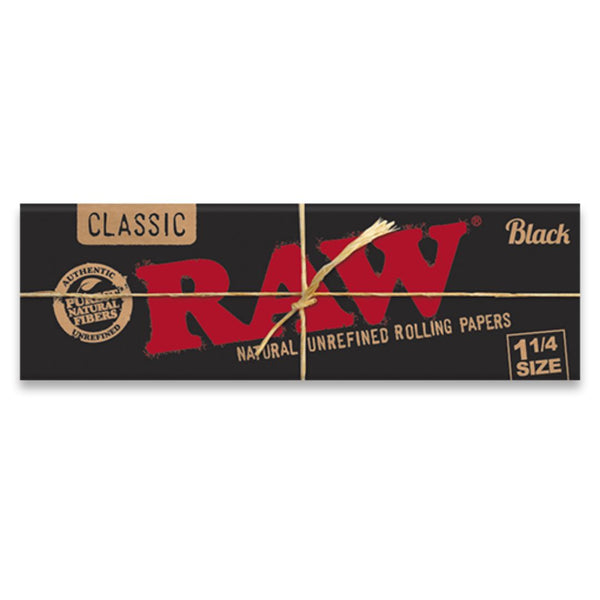 Raw Black 1-1/4 rolling papers