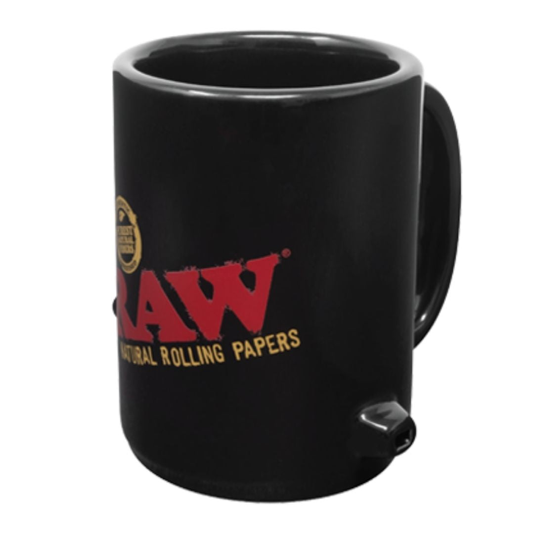 Raw wake up and bake up mug for stoners available on jonnybaba lifestyle