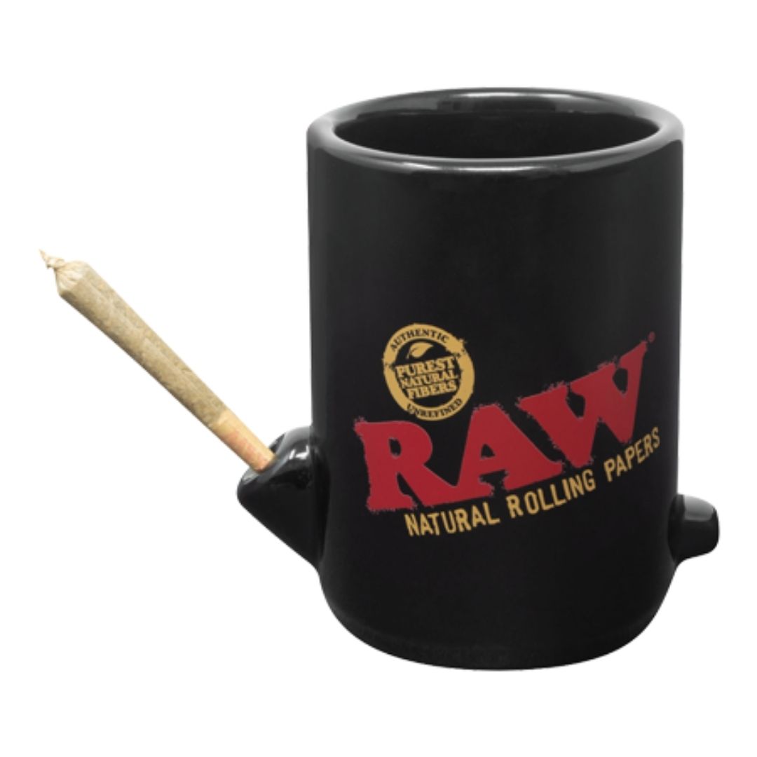 Raw wake and bake mug for stoners available on jonnybaba lifestyle