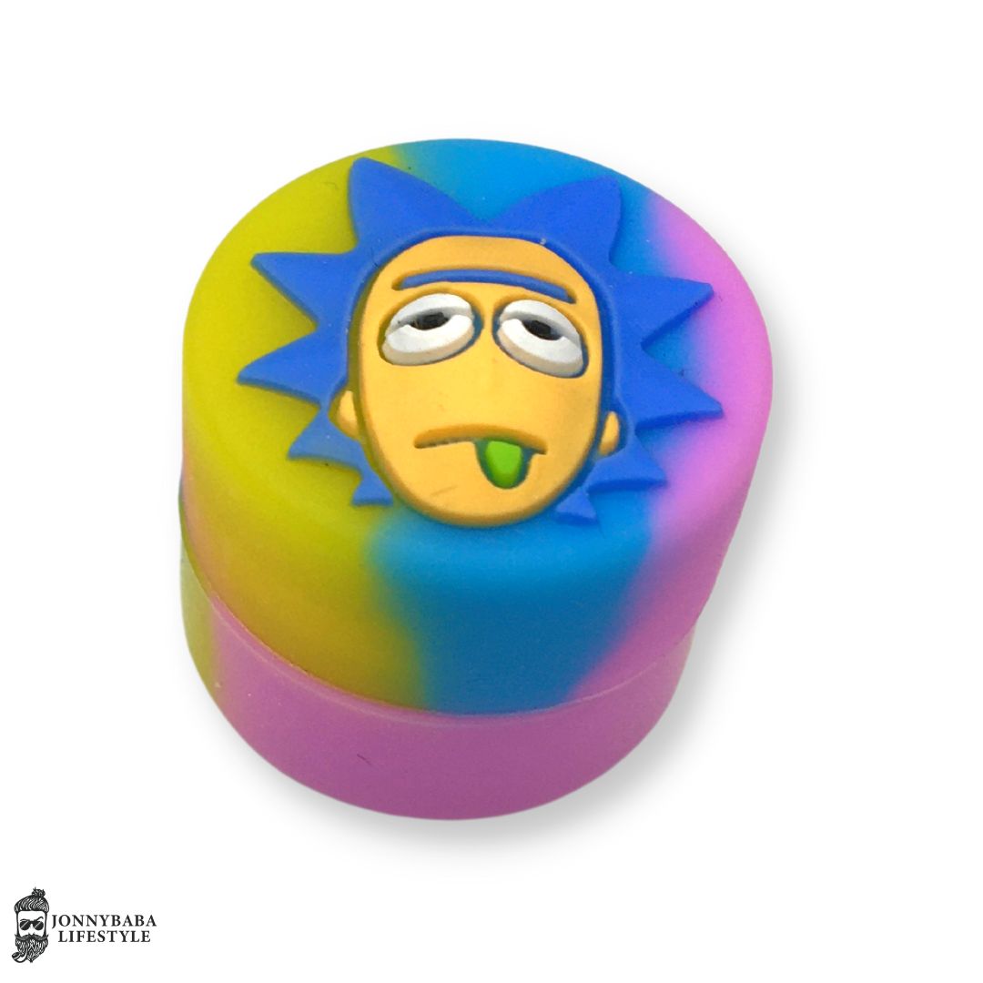 Rick and morty Silicone wax Container now Available on jonnybaba