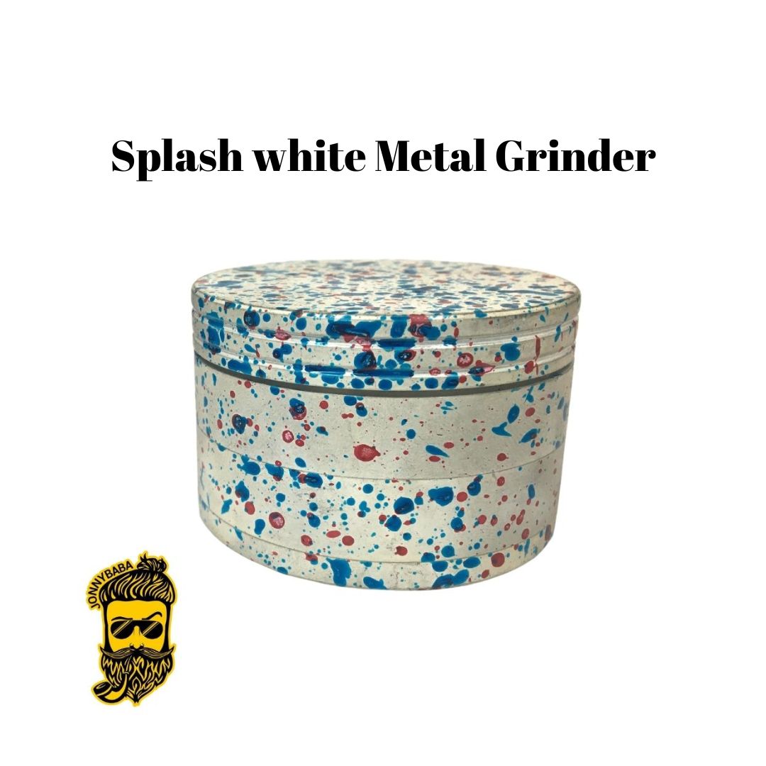 splash white metal grinder now available on jonnybaba lifestyle