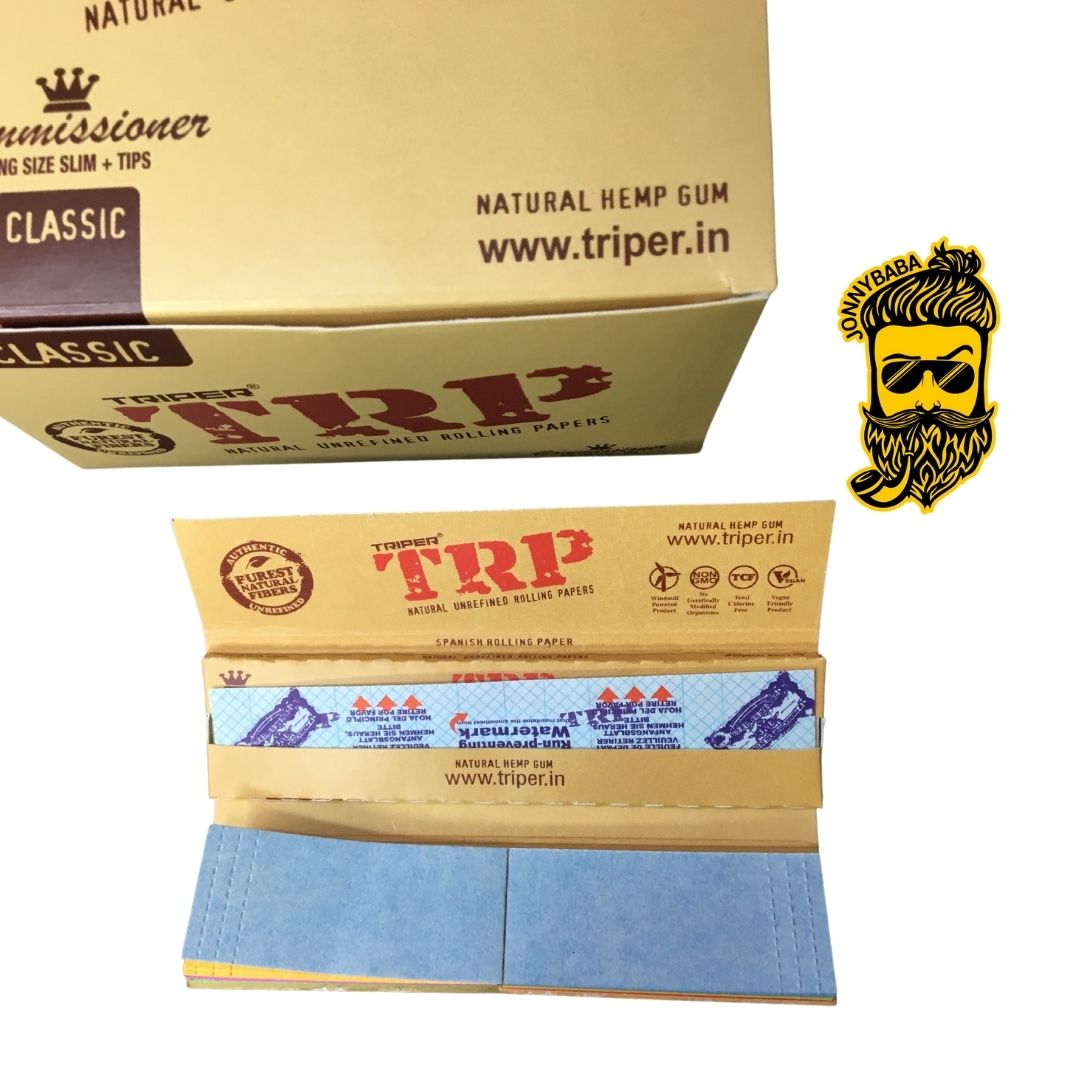 trp brown rolling paper full box